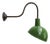 Vintage French Industrial Green Enamel Wall Light For Sale