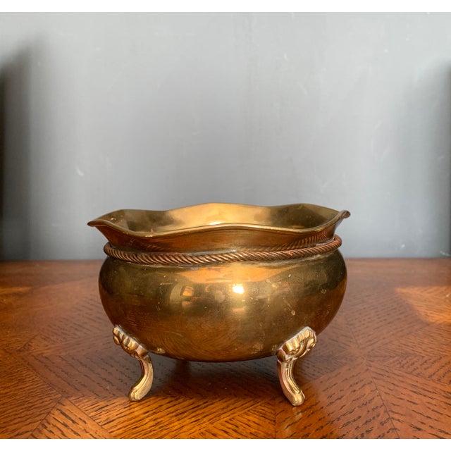 Vintage Brass Footed Bowl Chairish