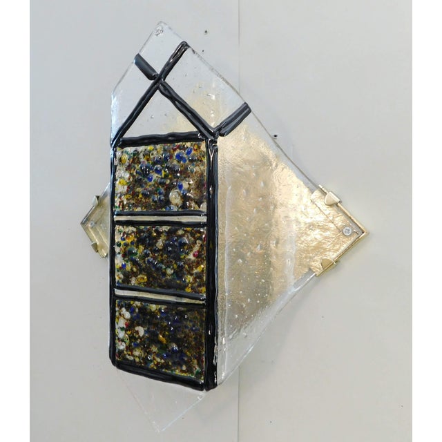 1970s 1970s "Rombo" Brutalist Murano Sconces, a Pair For Sale - Image 5 of 11