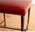 French Pair of Christian Liaigre "Sudd" Stools, Red Leather For Sale - Image 3 of 6