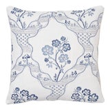 Schumacher Marella Pillow in Delft For Sale