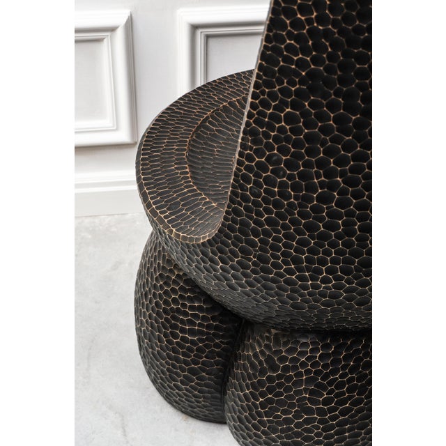Masson Black Shell Chair by Grigorii Gorkovenko For Sale In Los Angeles - Image 6 of 11