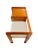 Mid-Century Modern Teak Telephone Bench With Alabaster Boucle, 1980s For Sale - Image 6 of 11
