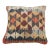 Arteverk Handwoven Afghan Kilim Pillow — Beige & Blue Diamond Lattice For Sale