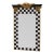 Carvers Guild Whimsical Black & White Checkered Tile Mirror For Sale