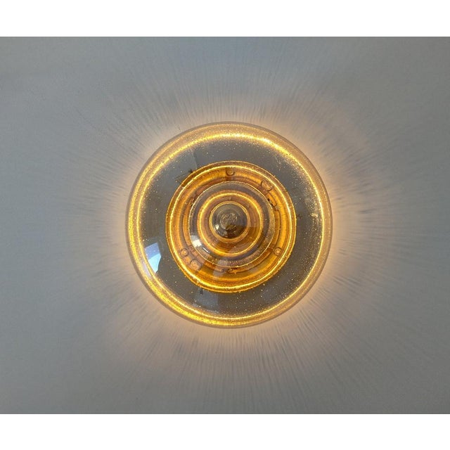 1970s Italian Space Age Bubble Glass Ceiling Light, 1970s For Sale - Image 5 of 18