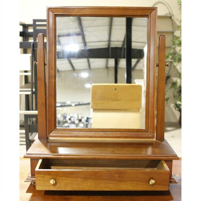 Late 20th Century Leopold Stickley Colonial Style Dresser W/Mirror - Cherry For Sale - Image 4 of 8