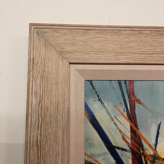 Albert E. Smith 1976 Abstract Oil Painting on Canvas Titled Sunset I - Framed For Sale In Seattle - Image 6 of 11