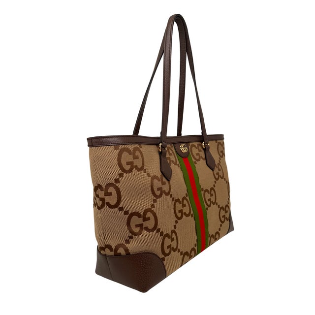 Contemporary Gucci Jumbo Gg Monogram Web Canvas Shoulder Tote Bag, 2022. For Sale - Image 3 of 10