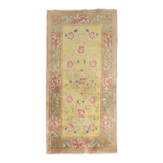 Vintage Floral Chinese Rug - 2'11" x 5'9" For Sale