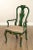 Karges Rococo Style Green and Gold Set of 12 Dining Chairs For Sale In Philadelphia - Image 6 of 12