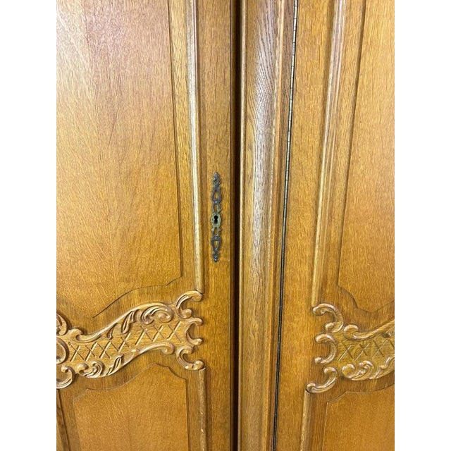 Vintage French Louis XVI Style Wardrobe For Sale - Image 10 of 14