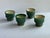 Traditional Handmade Green Nc Pottery Cups For Sale - Image 3 of 10