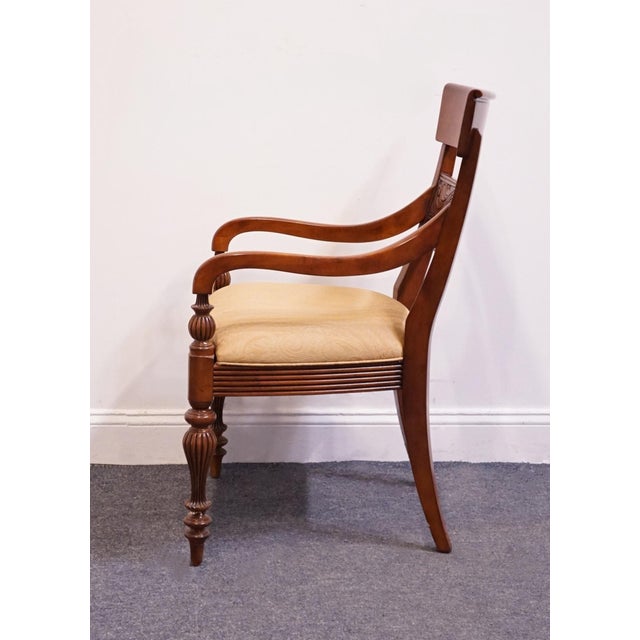 2000 - 2009 Ethan Allen British Classics Collection Early American Traditional Dining Arm Chair 29-6500a For Sale - Image 5 of 13