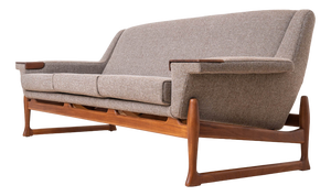 Sofa in Kvadrat Reupholstery by Johannes Andersen for Ab Trensums Fåtöljfabrik, 1960s