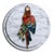 Vintage Lunch at the Ritz Macaw Parrot Brooch Moveable Enamel Statement Pin For Sale - Image 9 of 13