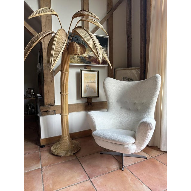Vintage Coconut Tree Floor Lamp, 1970s, in Flawless conditions. Designed 1970 to 1979 UK Plug (up to 250V).The wiring of...