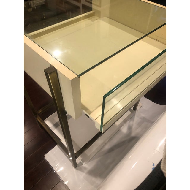 Brass Vintage Contemporary Brass & Glass Jewel Showcase For Sale - Image 8 of 9