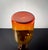 Danish Mid-Century Amber Glass Bottle Vase by Otto Brauer for Holmegaard A design icon and a superb example of mid-20th-...