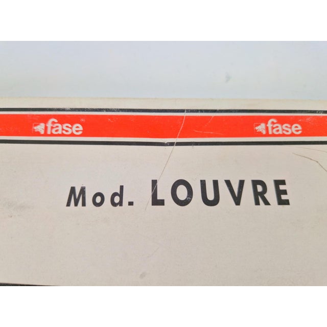 Gold Vintage Brass Louvre Picture Lamp by Fase, 1970 For Sale - Image 8 of 13