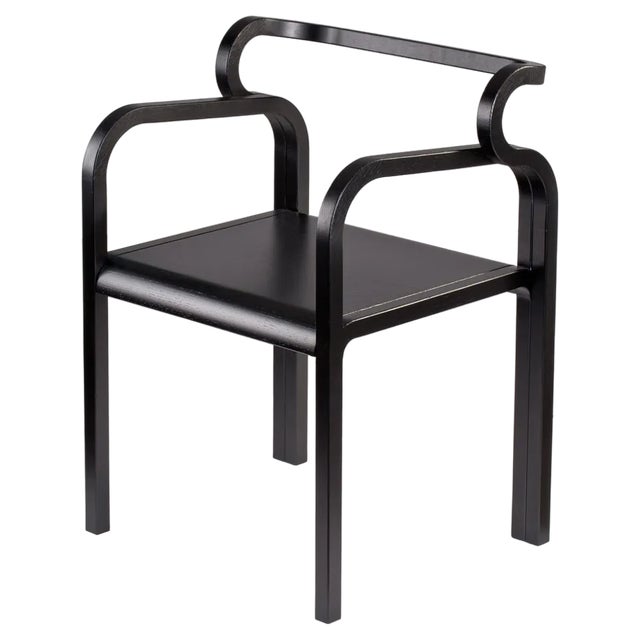 Odette Black Oak Chair by Fred and Juul For Sale