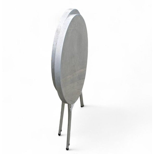 Aluminium Standing Tables, 1970s, Set of 2 For Sale - Image 12 of 18