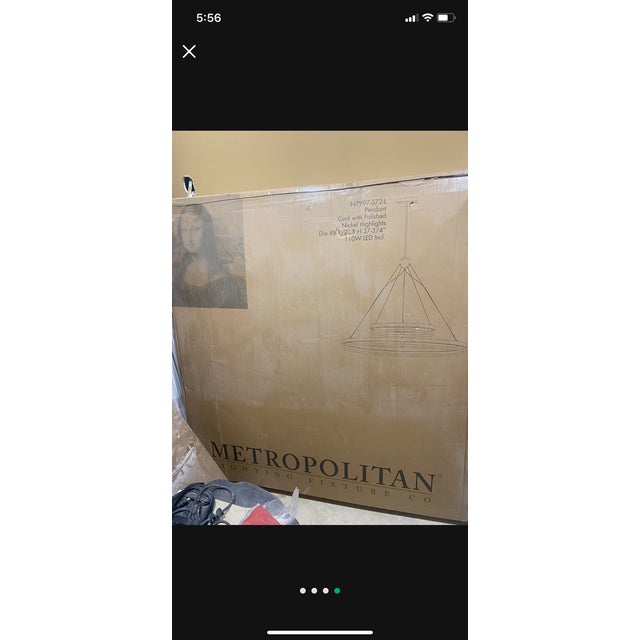 Metropolitan Grande Illusion 2 Light 49" Wide Led Ring Chandelier For Sale - Image 4 of 8