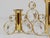 Brass and Crystal Candleholder by Palwa Gaetano, 1970s For Sale - Image 9 of 12