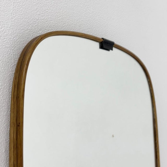 Mid-Century Asymmetric Kidney Wall Mirror by Schon Form, 1960s For Sale - Image 3 of 11