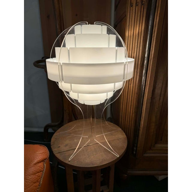Vintage Danish Strips Lamp, 1970s For Sale - Image 3 of 8