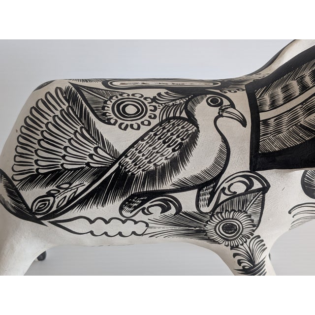 Ceramic Rare Vintage Signed Juan Marcelo Mexico Folk Art Pottery Pig Sculpture Piggy Bank For Sale - Image 7 of 11