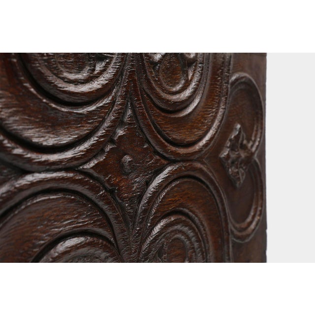 16th Century Gothic Hand-Crafted Panel in Oak, Belgium For Sale - Image 5 of 12