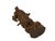Brown Carved Wood General Guan Yu Warrior Dragon Armor Figurine Sculpture For Sale - Image 8 of 10