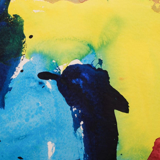 1960s Friedrich Schiemann, Untitled, 1967, Ink & Watercolor, Framed For Sale - Image 5 of 7