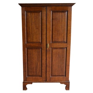 Antique Oak Wooden Cupboard For Sale
