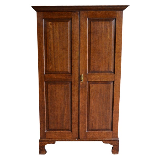 Antique Oak Wooden Cupboard For Sale