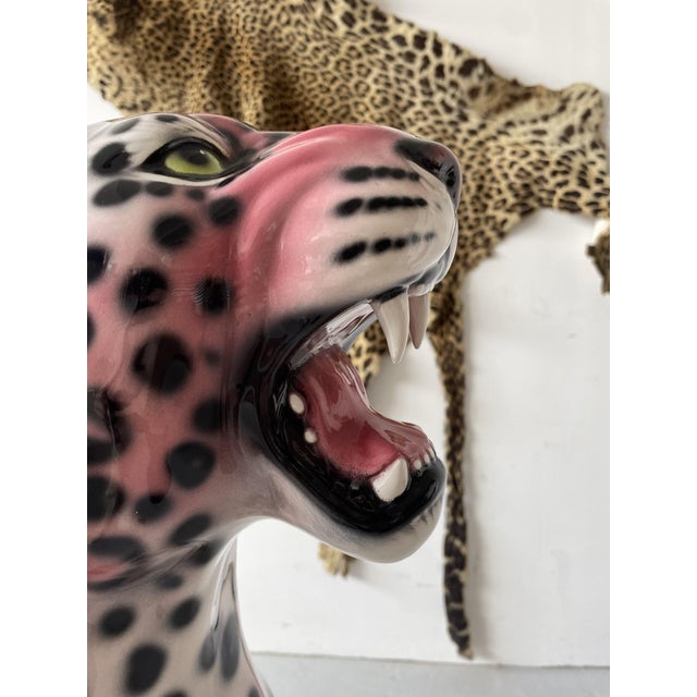 Vintage Italian Ceramic Tiger, 2010s For Sale - Image 9 of 10