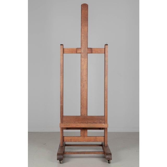 Adjustable French Oak Painter's Easel, Circa 1900s For Sale - Image 4 of 11