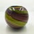 Mid-Century Modern Spherical Murano Art Glass Vase With Swirling Ribbon Accents, 1960s For Sale In Detroit - Image 6 of 8
