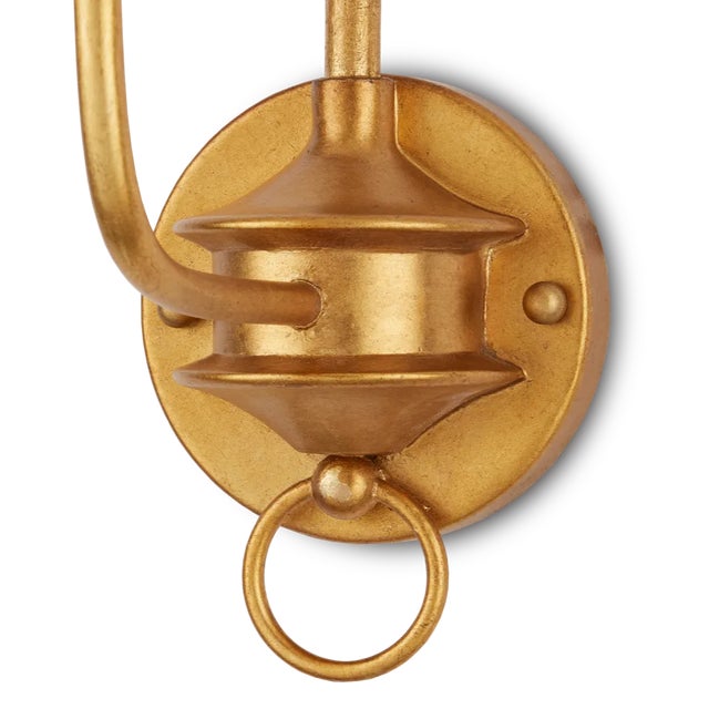 Currey & Company Currey & Company Nottaway Gold Wall Sconce For Sale - Image 4 of 5