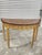 Vintage late 20th century Adam style giltwood demi-lune console table with inlay satinwood top. Beautifully decorated with...