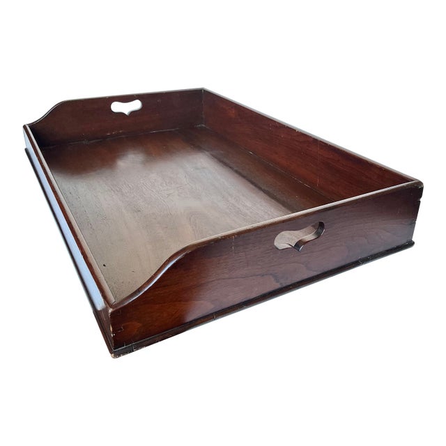 Antique English Mahogany Butlers Tray For Sale
