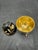 Vintage Black Gold Orange Cloisonné Brass Enamel Floral Egg Trinket Box 6 In For Sale In New York - Image 6 of 11
