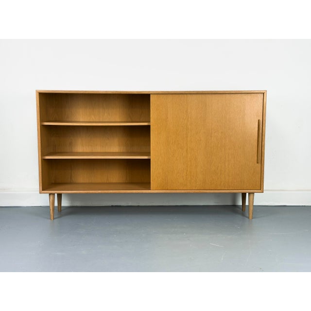 Oak Sideboard with One Sliding Door from WK Möbel, 1960s For Sale - Image 6 of 18