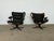 Mid-Century Modern Falcon Chairs in Black Leather by Sigurd Ressell, Norway, 1970s, Set of 2 For Sale - Image 3 of 10