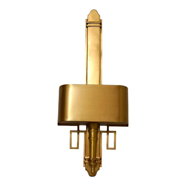 Global Views Gold Wall Mount, Sconce Art Deco Style Light For Sale