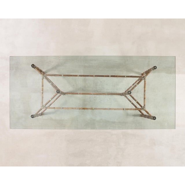 McGuire McGuire Organic Modern Rectangular Bamboo Dining Table 8 Ft. For Sale - Image 4 of 18