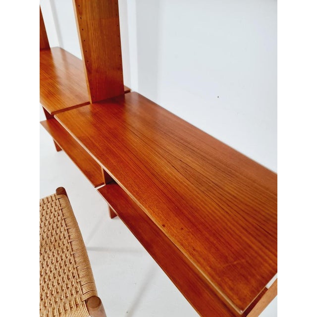 Wood Vintage German Teak Bookshelf, 1960s For Sale - Image 7 of 11