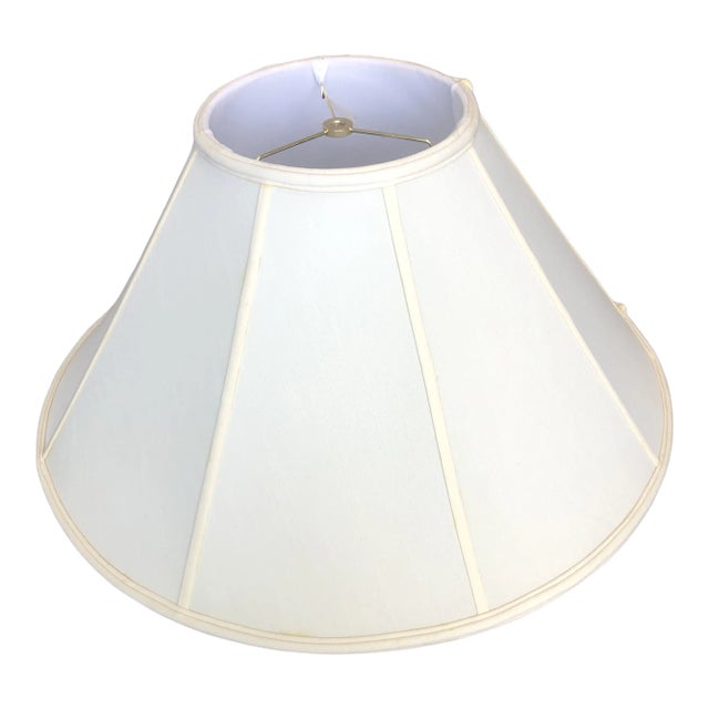 1990s Coolie Style Silk Floor Lamp Shade For Sale