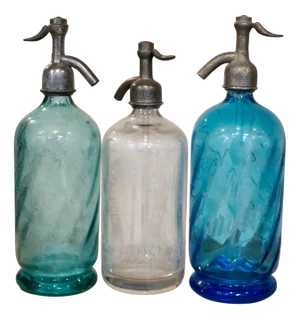 Vintage French Soda Syphons, 1930s, Set of 3